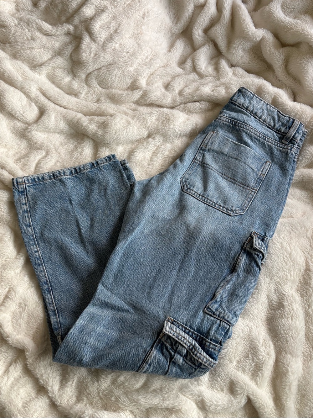 Garage Women's Relaxed Slouchy Light Blue Carpenter Jeans